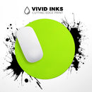 Solid Green V3// WaterProof Rubber Foam Backed Anti-Slip Mouse Pad for Home Work Office or Gaming Computer Desk