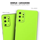 Solid Green V3 - Premium Vinyl Skin Decal for Samsung Galaxy S25 Ultra, S24, S23, S22 & All Galaxy S Models