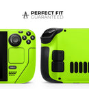 Solid Green V3 // Full Body Skin Decal Wrap Kit for the Steam Deck handheld gaming computer