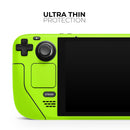 Solid Green V3 // Full Body Skin Decal Wrap Kit for the Steam Deck handheld gaming computer