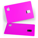 Solid Hot Pink V2 - Premium Protective Decal Skin-Kit for the Apple Credit Card