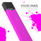 Solid Hot Pink V2 - Premium Decal Protective Skin-Wrap Sticker compatible with the Juul Labs vaping device