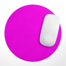 Solid Hot Pink V2// WaterProof Rubber Foam Backed Anti-Slip Mouse Pad for Home Work Office or Gaming Computer Desk