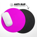 Solid Hot Pink V2// WaterProof Rubber Foam Backed Anti-Slip Mouse Pad for Home Work Office or Gaming Computer Desk