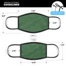 Solid Hunter Green - Made in USA Mouth Cover Unisex Anti-Dust Cotton Blend Reusable & Washable Face Mask with Adjustable Sizing for Adult or Child