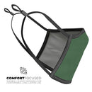 Solid Hunter Green - Made in USA Mouth Cover Unisex Anti-Dust Cotton Blend Reusable & Washable Face Mask with Adjustable Sizing for Adult or Child