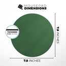 Solid Hunter Green// WaterProof Rubber Foam Backed Anti-Slip Mouse Pad for Home Work Office or Gaming Computer Desk