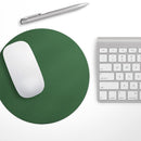 Solid Hunter Green// WaterProof Rubber Foam Backed Anti-Slip Mouse Pad for Home Work Office or Gaming Computer Desk