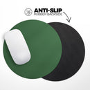 Solid Hunter Green// WaterProof Rubber Foam Backed Anti-Slip Mouse Pad for Home Work Office or Gaming Computer Desk