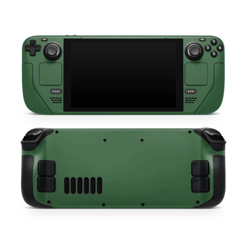 Solid Hunter Green // Full Body Skin Decal Wrap Kit for the Steam Deck handheld gaming computer