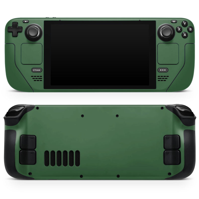 Solid Hunter Green // Full Body Skin Decal Wrap Kit for the Steam Deck handheld gaming computer