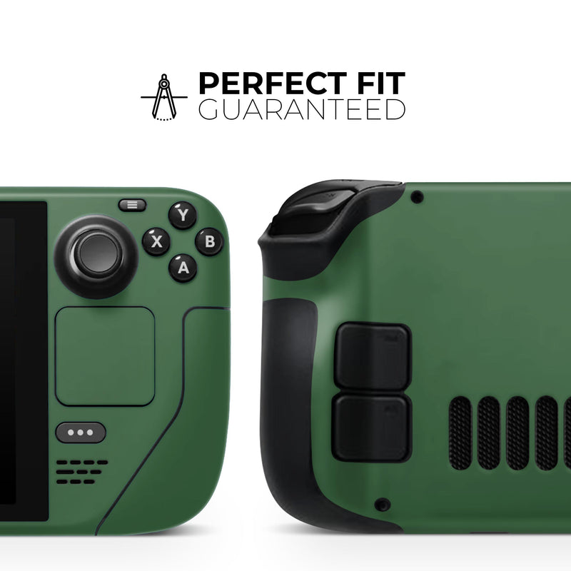 Solid Hunter Green // Full Body Skin Decal Wrap Kit for the Steam Deck handheld gaming computer