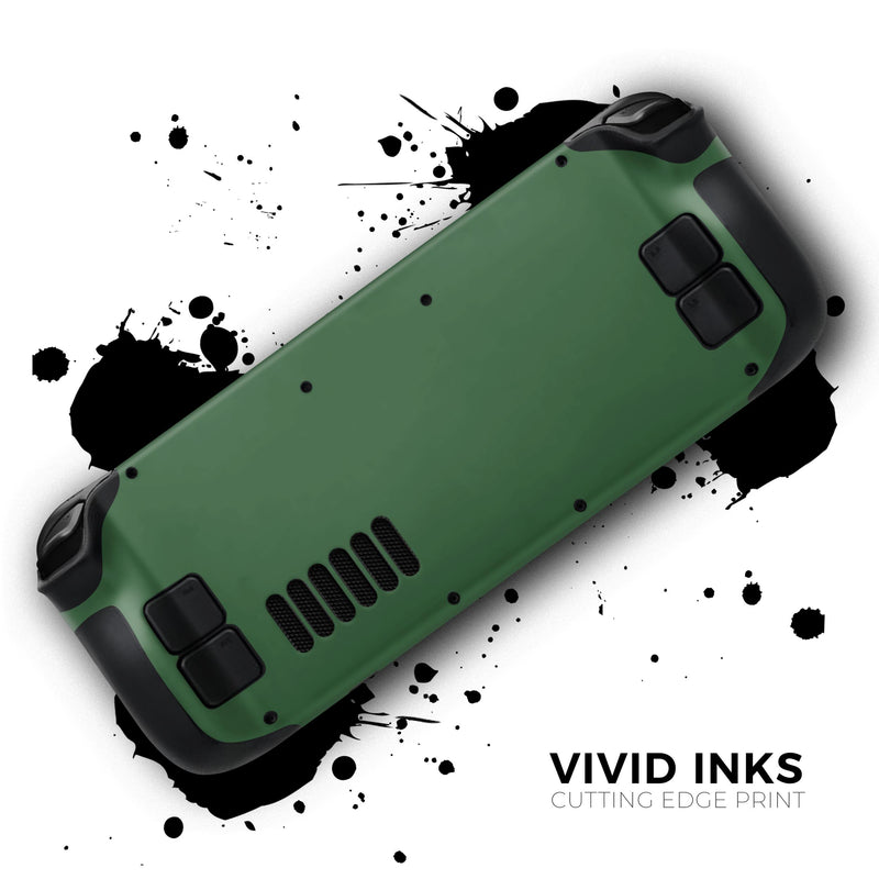 Solid Hunter Green // Full Body Skin Decal Wrap Kit for the Steam Deck handheld gaming computer