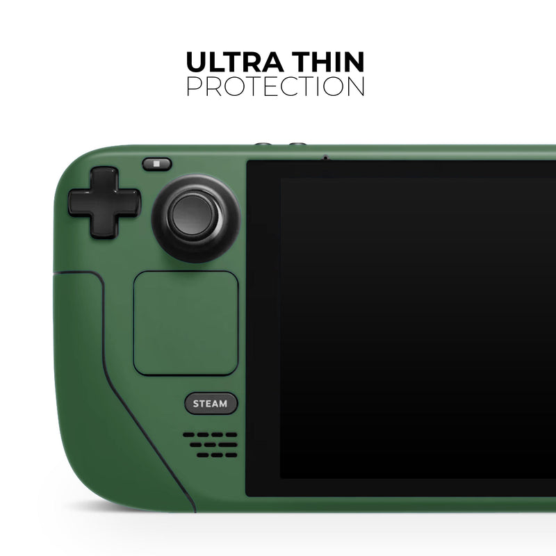 Solid Hunter Green // Full Body Skin Decal Wrap Kit for the Steam Deck handheld gaming computer