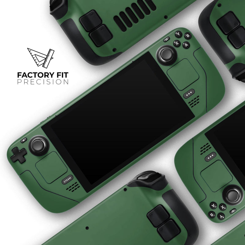 Solid Hunter Green // Full Body Skin Decal Wrap Kit for the Steam Deck handheld gaming computer