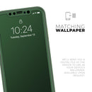 Solid Hunter Green - Protective Skin Wrap & Decal – Compatible with iPhone SE to iPhone 17 Pro Max (All Models)