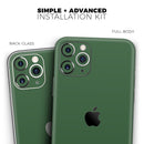 Solid Hunter Green - Protective Skin Wrap & Decal – Compatible with iPhone SE to iPhone 17 Pro Max (All Models)