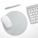 Solid Light Gray// WaterProof Rubber Foam Backed Anti-Slip Mouse Pad for Home Work Office or Gaming Computer Desk