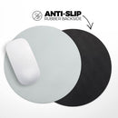 Solid Light Gray// WaterProof Rubber Foam Backed Anti-Slip Mouse Pad for Home Work Office or Gaming Computer Desk
