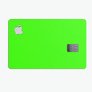 Solid Lime Green V2 - Premium Protective Decal Skin-Kit for the Apple Credit Card