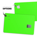 Solid Lime Green V2 - Premium Protective Decal Skin-Kit for the Apple Credit Card