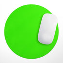 Solid Lime Green V2// WaterProof Rubber Foam Backed Anti-Slip Mouse Pad for Home Work Office or Gaming Computer Desk