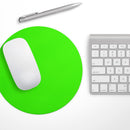 Solid Lime Green V2// WaterProof Rubber Foam Backed Anti-Slip Mouse Pad for Home Work Office or Gaming Computer Desk