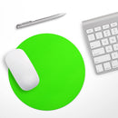 Solid Lime Green V2// WaterProof Rubber Foam Backed Anti-Slip Mouse Pad for Home Work Office or Gaming Computer Desk