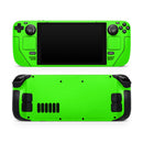 Solid Lime Green V2 // Full Body Skin Decal Wrap Kit for the Steam Deck handheld gaming computer