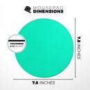 Solid Mint V3// WaterProof Rubber Foam Backed Anti-Slip Mouse Pad for Home Work Office or Gaming Computer Desk