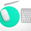 Solid Mint V3// WaterProof Rubber Foam Backed Anti-Slip Mouse Pad for Home Work Office or Gaming Computer Desk