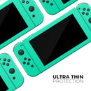 Solid Mint V3 // Skin Decal Wrap Kit for Nintendo Switch Console & Dock, Joy-Cons, Pro Controller, Lite, 3DS XL, 2DS XL, DSi, or Wii - Vinyl Skin Wrap for Nintendo Switch 2, OLED, Lite, Pro Controller, Wii & Classic Handhelds