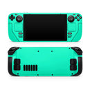 Solid Mint V3 // Full Body Skin Decal Wrap Kit for the Steam Deck handheld gaming computer