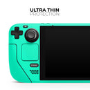 Solid Mint V3 // Full Body Skin Decal Wrap Kit for the Steam Deck handheld gaming computer