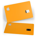 Solid Orange - Premium Protective Decal Skin-Kit for the Apple Credit Card