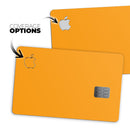 Solid Orange - Premium Protective Decal Skin-Kit for the Apple Credit Card