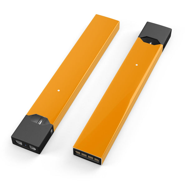 Solid Orange - Premium Decal Protective Skin-Wrap Sticker compatible with the Juul Labs vaping device