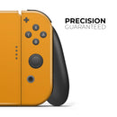Solid Orange // Skin Decal Wrap Kit for Nintendo Switch Console & Dock, Joy-Cons, Pro Controller, Lite, 3DS XL, 2DS XL, DSi, or Wii - Vinyl Skin Wrap for Nintendo Switch 2, OLED, Lite, Pro Controller, Wii & Classic Handhelds