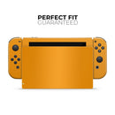 Solid Orange // Skin Decal Wrap Kit for Nintendo Switch Console & Dock, Joy-Cons, Pro Controller, Lite, 3DS XL, 2DS XL, DSi, or Wii - Vinyl Skin Wrap for Nintendo Switch 2, OLED, Lite, Pro Controller, Wii & Classic Handhelds