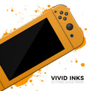 Solid Orange // Skin Decal Wrap Kit for Nintendo Switch Console & Dock, Joy-Cons, Pro Controller, Lite, 3DS XL, 2DS XL, DSi, or Wii - Vinyl Skin Wrap for Nintendo Switch 2, OLED, Lite, Pro Controller, Wii & Classic Handhelds