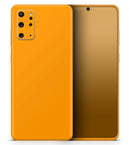 Solid Orange - Premium Vinyl Skin Decal for Samsung Galaxy S25 Ultra, S24, S23, S22 & All Galaxy S Models