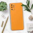 Solid Orange - Premium Vinyl Skin Decal for Samsung Galaxy S25 Ultra, S24, S23, S22 & All Galaxy S Models