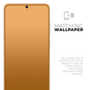 Solid Orange - Premium Vinyl Skin Decal for Samsung Galaxy S25 Ultra, S24, S23, S22 & All Galaxy S Models