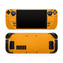 Solid Orange // Full Body Skin Decal Wrap Kit for the Steam Deck handheld gaming computer