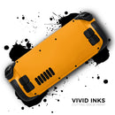 Solid Orange // Full Body Skin Decal Wrap Kit for the Steam Deck handheld gaming computer