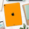 Solid Orange - Full Body Skin Decal for the Apple iPad Pro 12.9", 11", 10.5", 9.7", Air or Mini (All Models Available)