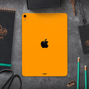 Solid Orange - Full Body Skin Decal for the Apple iPad Pro 12.9", 11", 10.5", 9.7", Air or Mini (All Models Available)