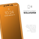 Solid Orange - Protective Skin Wrap & Decal – Compatible with iPhone SE to iPhone 17 Pro Max (All Models)