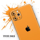 Solid Orange - Protective Skin Wrap & Decal – Compatible with iPhone SE to iPhone 17 Pro Max (All Models)