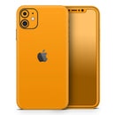 Solid Orange - Protective Skin Wrap & Decal – Compatible with iPhone SE to iPhone 17 Pro Max (All Models)